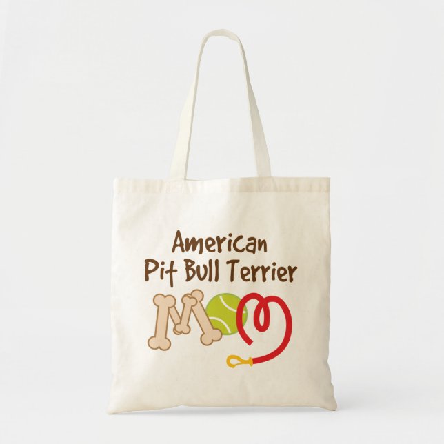 American Pit bull Terrier Dog Breed Mum Gift Tote Bag (Front)