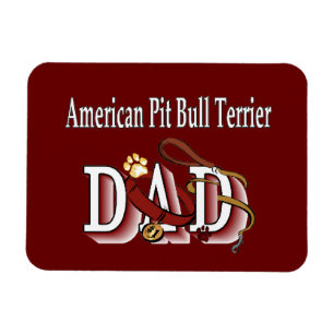 American Pit Bull Terrier Dog Dad Magnet