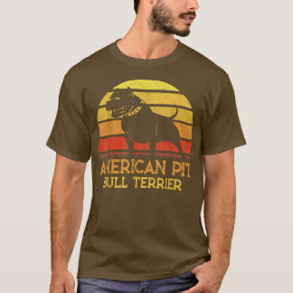 American Pit Bull Terrier Dog Lovers Dad Mom Fathe T-Shirt