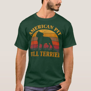 American Pit Bull Terrier Dog Lovers Sunset For Da T-Shirt
