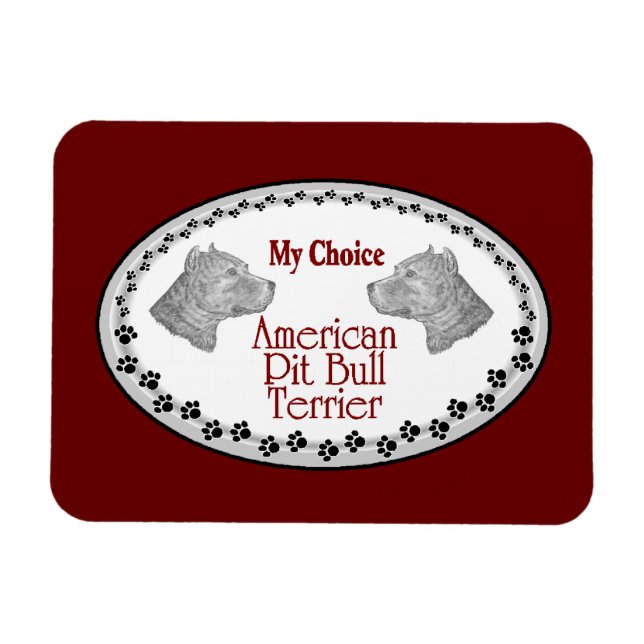 American Pit Bull Terrier Dog Magnet (Horizontal)