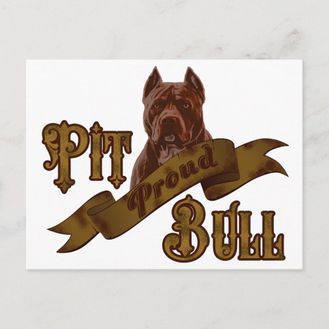 American Pit Bull Terrier Dog Postcard (Front)