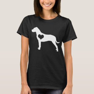 American Pit Bull Terrier Heart Dark T-Shirt