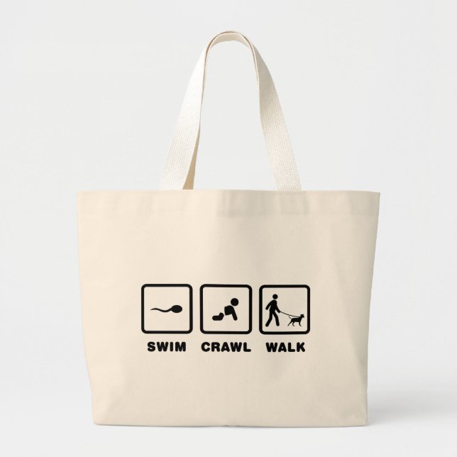 American Pit Bull Terrier Large Tote Bag (Front)
