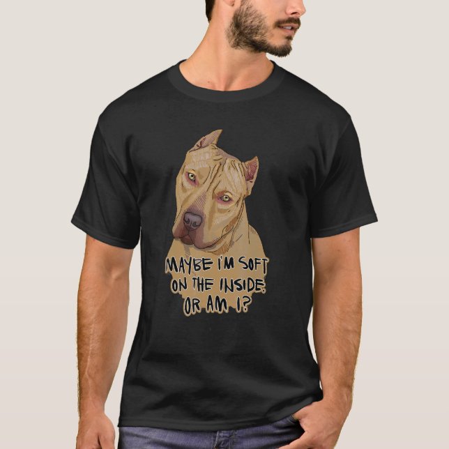 American Pit Bull Terrier Maybe I M Soft On The In T-Shirt (Front)
