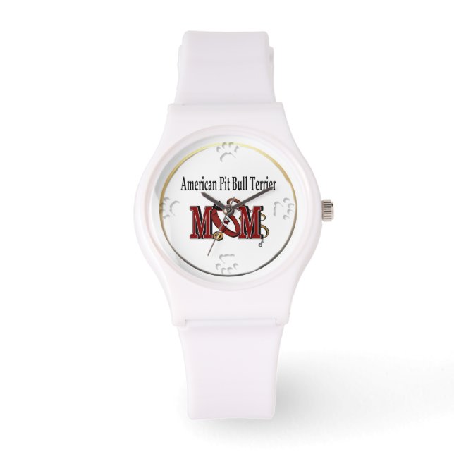 American Pit Bull Terrier MOM Watch (Front)