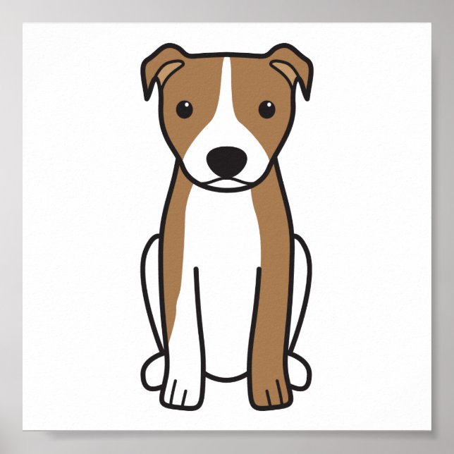 American Pit Bull Terrier (Natural Ears) Poster (Front)