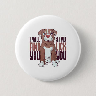 American Pit Bull Terrier Puppy Dog 6 Cm Round Badge