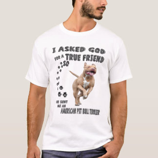 American Pit Bull Terrier Quote Mum, Pit Dad Print T-Shirt
