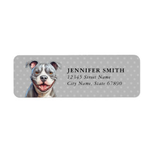 American Pit Bull Terrier Return Address Labels