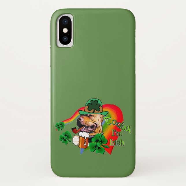 American Pit Bull Terrier St Patricks Case-Mate iPhone Case (Back)