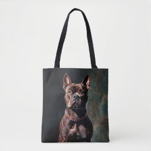 American pit bull terrier tote bag