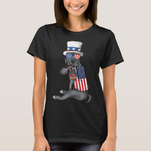 American Pitbull Dog Merica 4th Of July American S T-Shirt