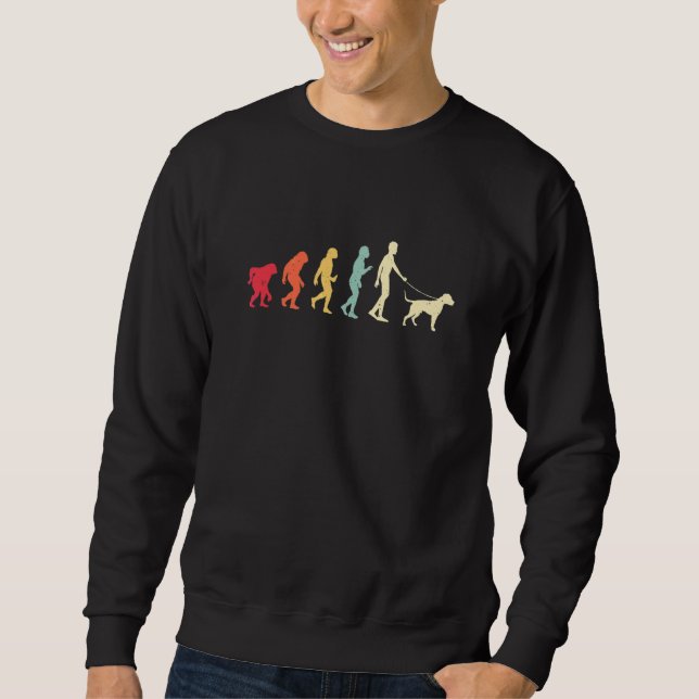 American Pitbull Evolution Retro Vintage Sweatshirt (Front)