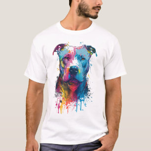 American Pitbull - Graffiti Ink Splash T-Shirt