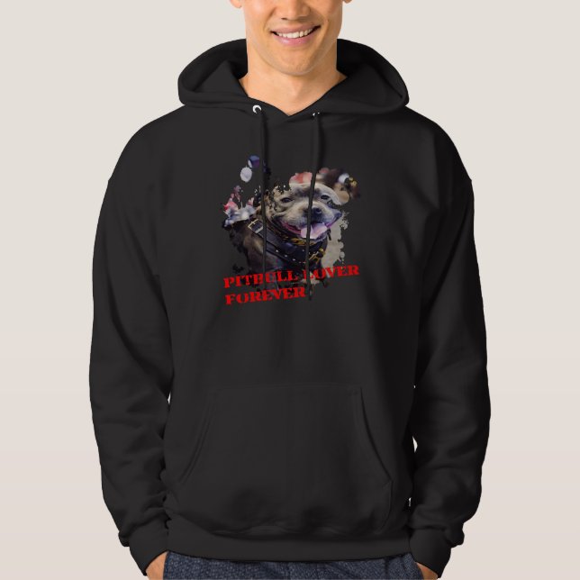 American Pitbull Pit Bull Lover Terrier Mum Ink Sp Hoodie (Front)