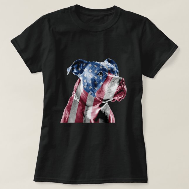 American Pitbull Terrier Dog Lover Animal Pet Owne T-Shirt (Design Front)