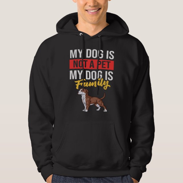 American Pitbull Terrier Dog Puppies Owner Hoodie (Front)