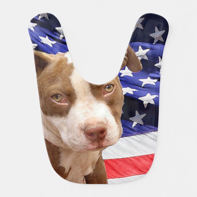 American Pitbull Terrier pup Bib (Front)