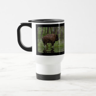 American Plains Buffalo Bison Designer Travel Mug