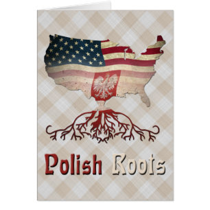 American Polish Roots Card
