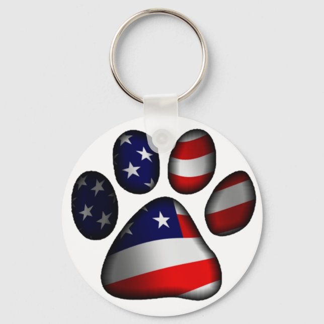 American Pooch Key Ring (Front)