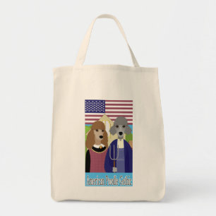 American Poodle Gothic Tote Bag
