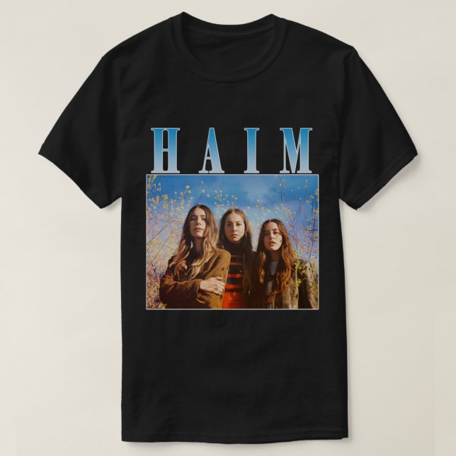 American Pop Rock Band Including 3 Branches Haim H T-Shirt (Design Front)