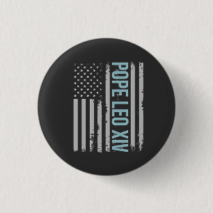 American Pope Leo Catholic Church Christian Faith  3 Cm Round Badge