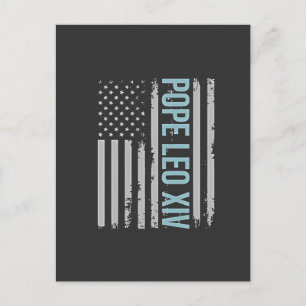 American Pope Leo Catholic Church Christian Faith  Holiday Postcard
