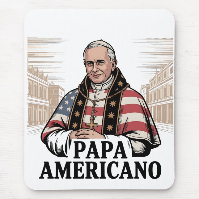 American Pope Leo Catholic Church Christian Faith  Mouse Mat (Front)