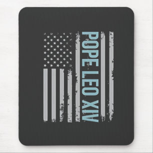 American Pope Leo Catholic Church Christian Faith Mouse Mat