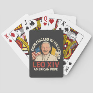 American Pope Leo Catholic Church Christian Faith  Playing Cards