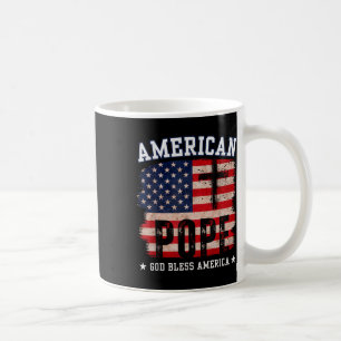 American Pope Leo Xiv Vintage Christian Tees Coffee Mug