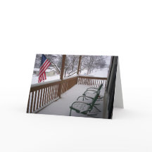 American Porch in Winter