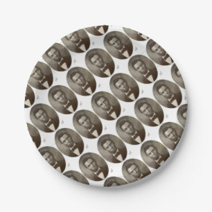 American President Abe Lincoln Vintage Portrait US Paper Plate