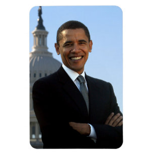 American President Barack Obama as US Senator Magnet