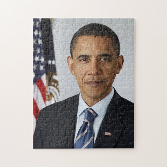 American President Barack Obama at White House  Jigsaw Puzzle (Vertical)