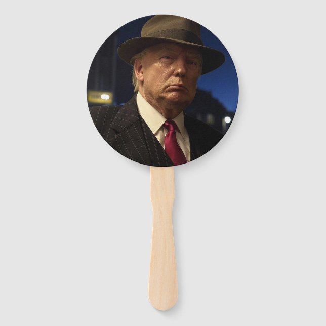 American President Donald Trump Godfather Hand Fan (Front)