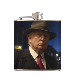 American President Donald Trump Godfather Hip Flask