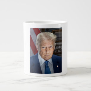American President Donald Trump Photo 2025 Large Coffee Mug