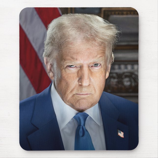 American President Donald Trump Photo 2025 Mouse Mat (Front)