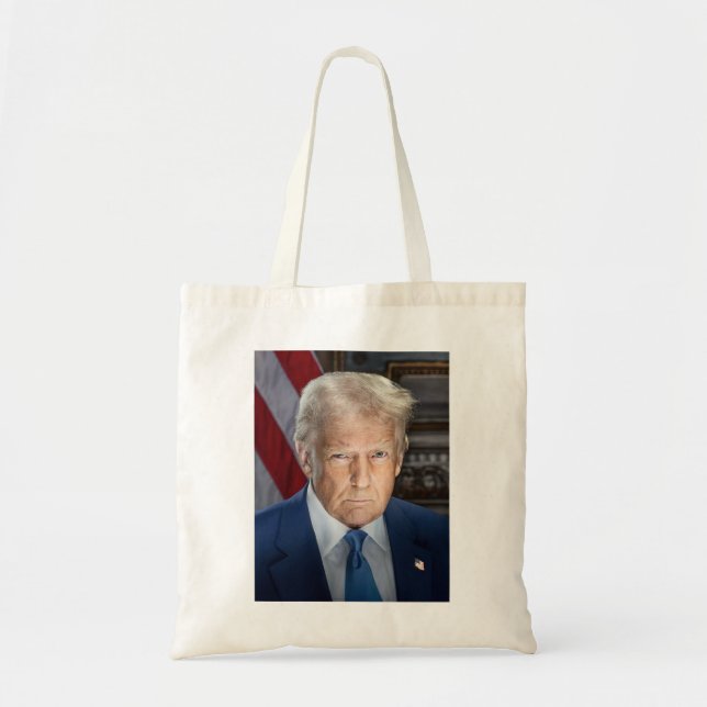 American President Donald Trump Photo 2025 Tote Bag (Front)