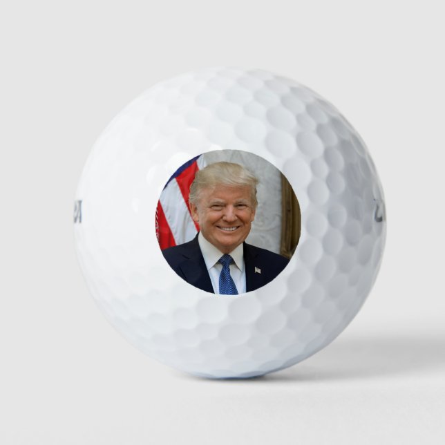 American President Donald Trump White House Golf Balls (Front)