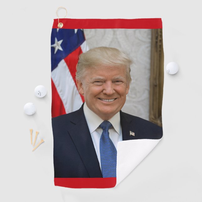 American President Donald Trump White House Golf Towel (InSitu)