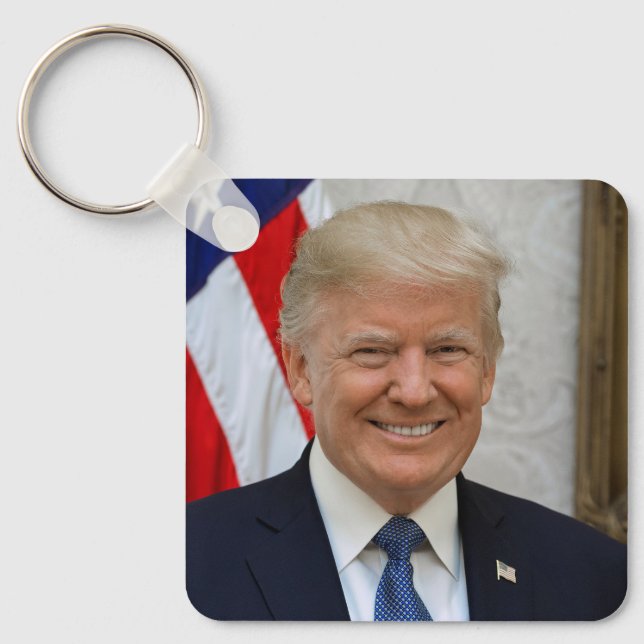 American President Donald Trump White House Key Ring (Front)