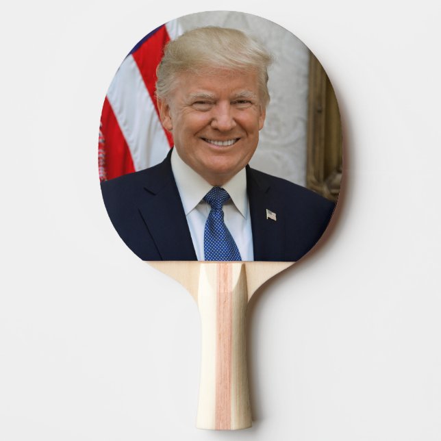 American President Donald Trump White House Ping Pong Paddle (Front)