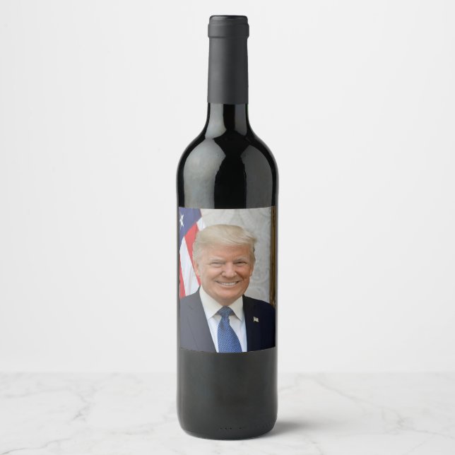 American President Donald Trump White House Wine Label (Front)