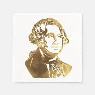 American President George Washington Golden Chic Napkin