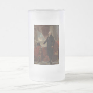 American President George Washington Lansdowne  Frosted Glass Beer Mug